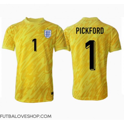 Dres Anglicko Jordan Pickford #1 Brankarsky Preč ME 2024 Krátky Rukáv